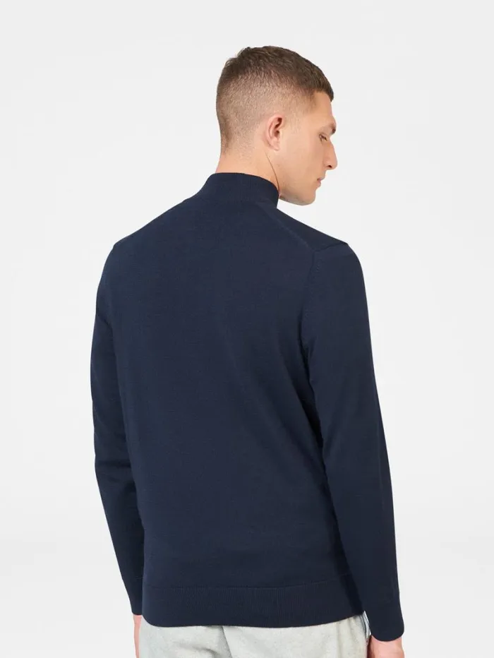 Men Ben Sherman Sweaters and Knits Merino Knit HalfZip Sweater 8211 Dark Navy Men Ben Sherman Sweaters and Knits Merino Knit HalfZip Sweater 8211 Dark Navy