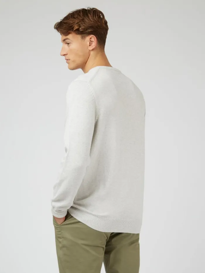 Men Ben Sherman Sweaters and Knits Signature Knit Crewneck 8211 Ivory