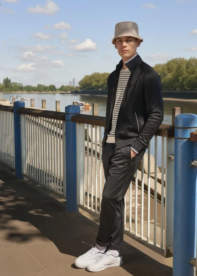 Men Ben Sherman Sweatshirts and Hoodies B By ZipThrough Tricot Track Jacket