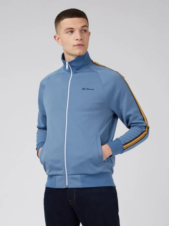 Men Ben Sherman Sweatshirts and Hoodies Signature ZipThrough Track Jacket 8211 Blue Men Ben Sherman Sweatshirts and Hoodies Signature ZipThrough Track Jacket 8211 Blue
