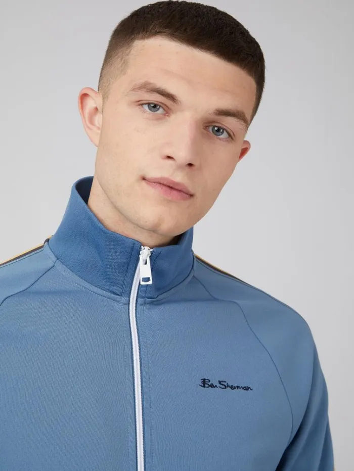Men Ben Sherman Sweatshirts and Hoodies Signature ZipThrough Track Jacket 8211 Blue Men Ben Sherman Sweatshirts and Hoodies Signature ZipThrough Track Jacket 8211 Blue