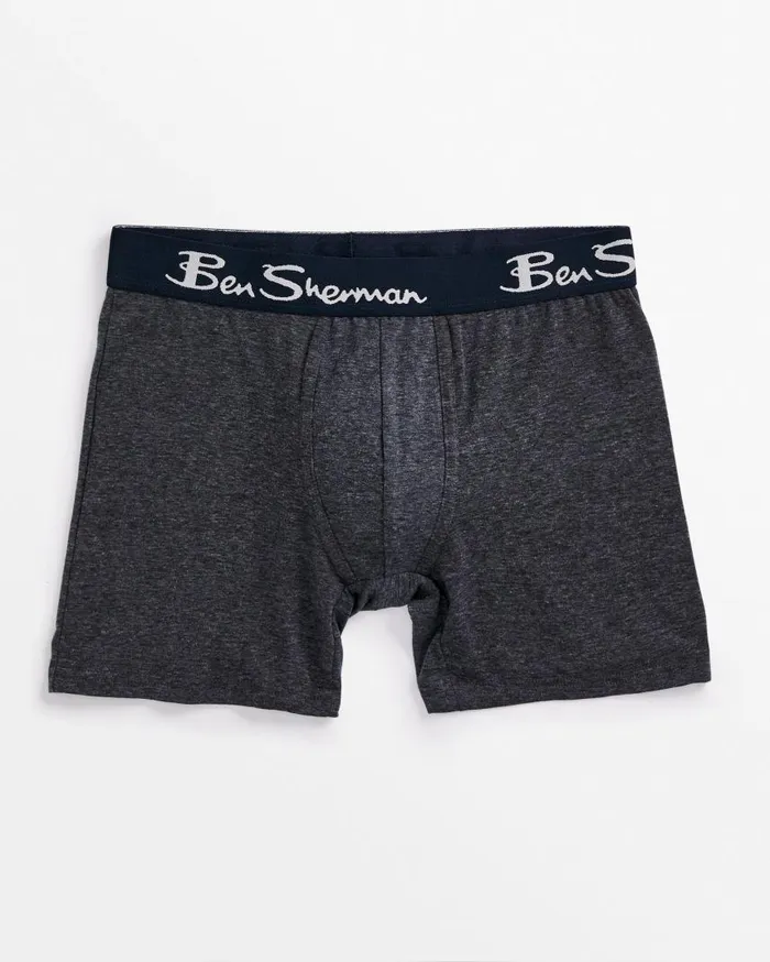 Men Ben Sherman Underwear 5Pack NoFly Cotton Stretch Boxer Briefs 8211 Green Multi