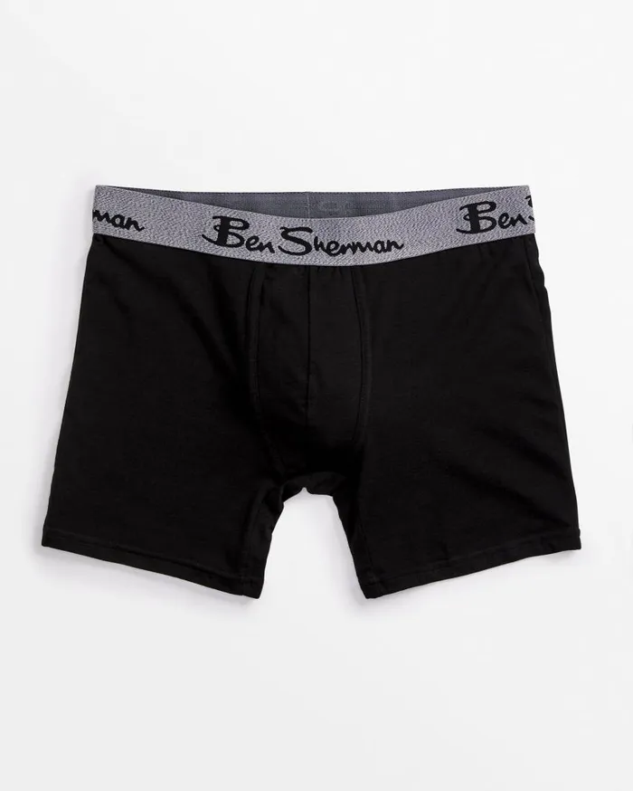 Men Ben Sherman Underwear 5Pack NoFly Cotton Stretch Boxer Briefs 8211 Green Multi