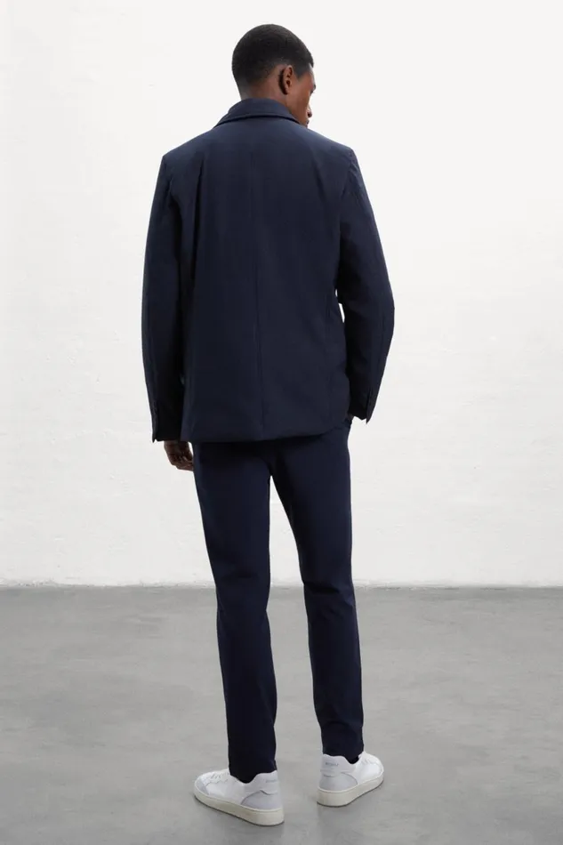 Men Blue Bona Blazer Ecoalf Coats And Jackets