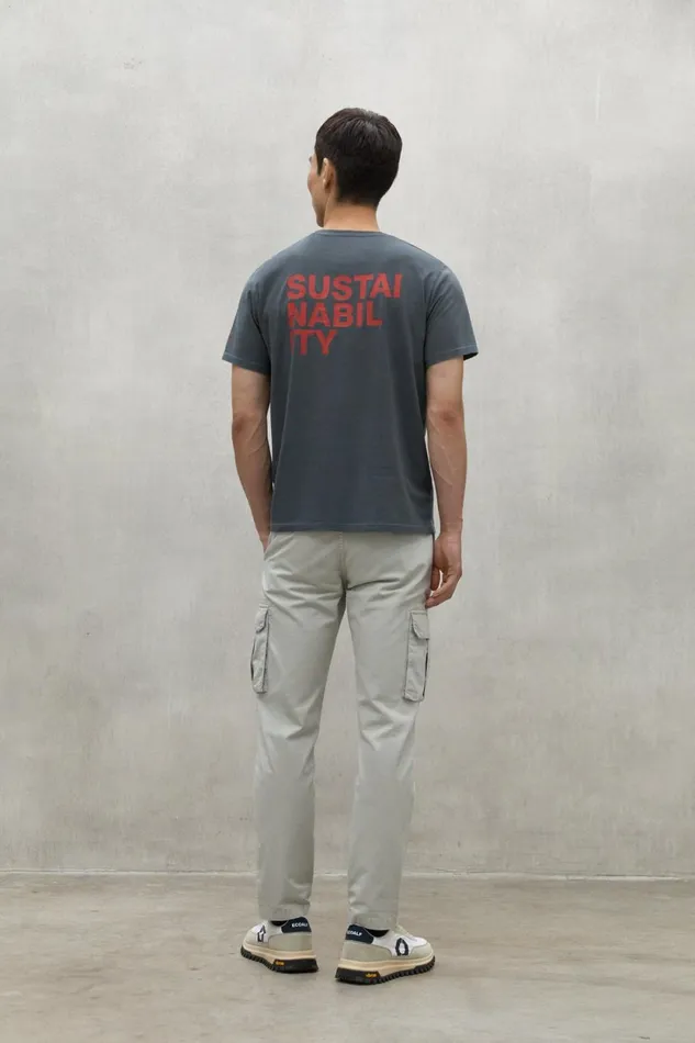 Men Blue Sustano TShirt Ecoalf TShirts