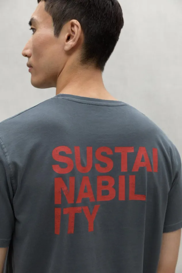 Men Blue Sustano TShirt Ecoalf TShirts