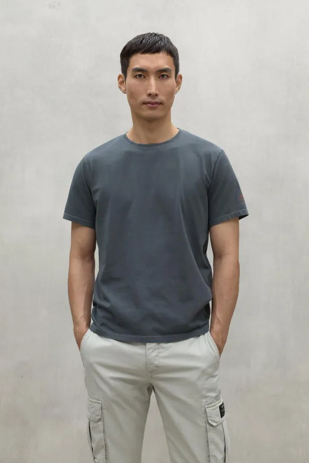 Men Blue Sustano TShirt Ecoalf TShirts