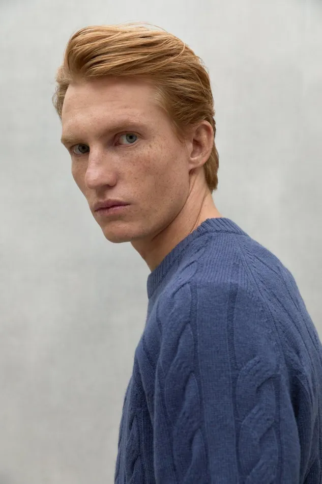 Men Blue Tilo Sweater Ecoalf Knitwear