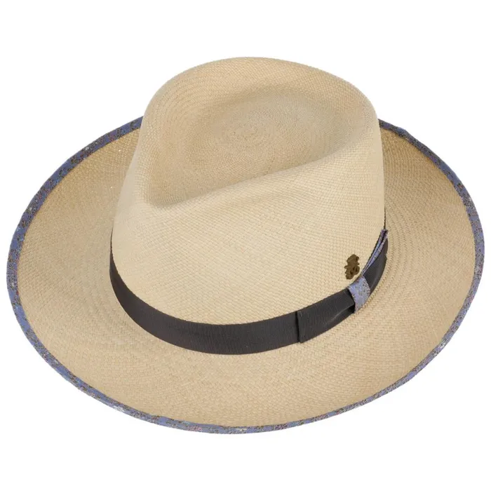 Men Bogart Hats Mayser Arian Flower Panamahut Zechbauer Naturblau