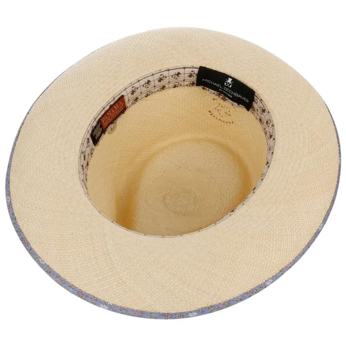 Men Bogart Hats Mayser Arian Flower Panamahut Zechbauer Naturblau