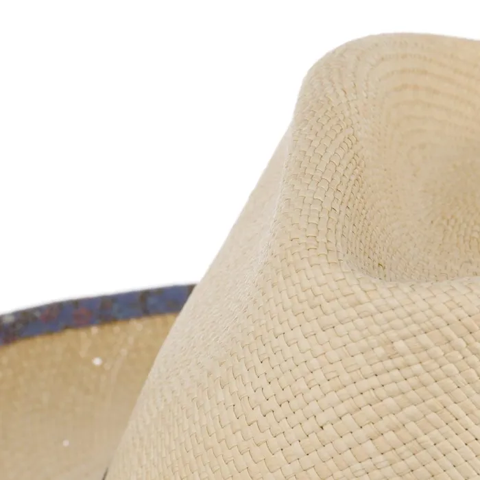 Men Bogart Hats Mayser Arian Flower Panamahut Zechbauer Naturblau