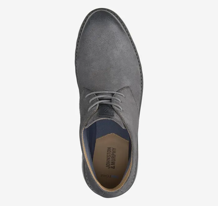 Men Braydon Chukka Charcoal Waxed Suede JohnstonandMurphy LaceUps Men Braydon Chukka Charcoal Waxed Suede JohnstonandMurphy LaceUps