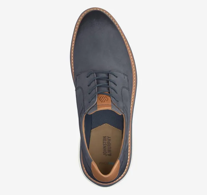 Men Braydon Plain Toe Navy Oiled Nubuck JohnstonandMurphy LaceUps Men Braydon Plain Toe Navy Oiled Nubuck JohnstonandMurphy LaceUps