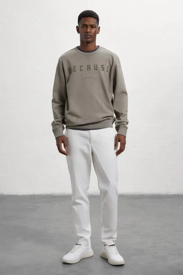 Men Brown Como Sweatshirt Ecoalf Sweatshirts