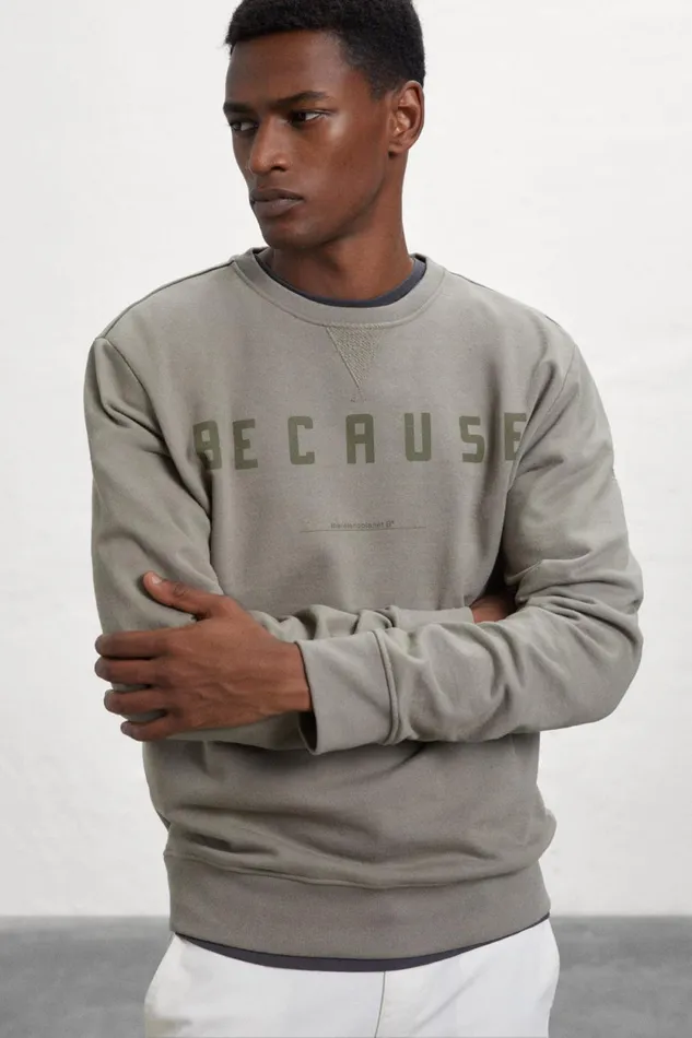 Men Brown Como Sweatshirt Ecoalf Sweatshirts