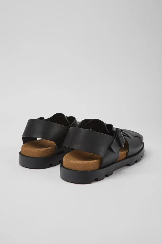 Men Brutus Sandal Black Leather Sandals Camper Sandals Men Brutus Sandal Black Leather Sandals Camper Sandals