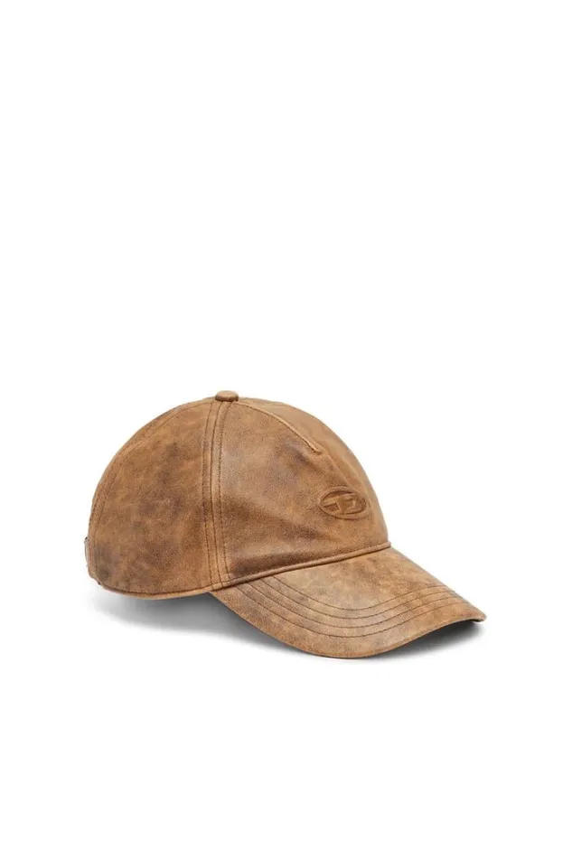 Men CBar Brown Diesel Caps Gloves And Scarves