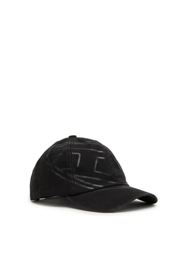 Men CColmSten Black Diesel Caps Gloves And Scarves