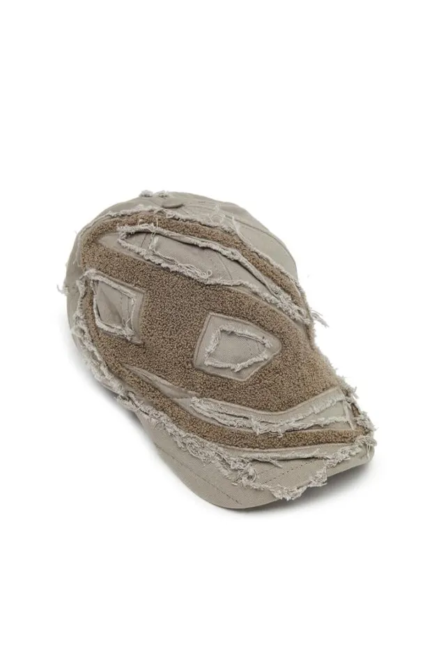 Men CObi Browngrey Diesel Caps Gloves And Scarves Men CObi Browngrey Diesel Caps Gloves And Scarves