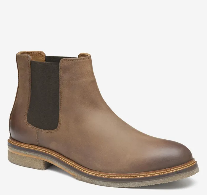 Men Calder Chelsea Boot Brown Oiled Full Grain JohnstonandMurphy SlipOns and Loafers Men Calder Chelsea Boot Brown Oiled Full Grain JohnstonandMurphy SlipOns and Loafers