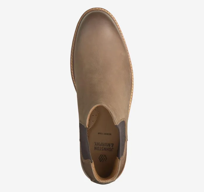 Men Calder Chelsea Boot Brown Oiled Full Grain JohnstonandMurphy SlipOns and Loafers Men Calder Chelsea Boot Brown Oiled Full Grain JohnstonandMurphy SlipOns and Loafers