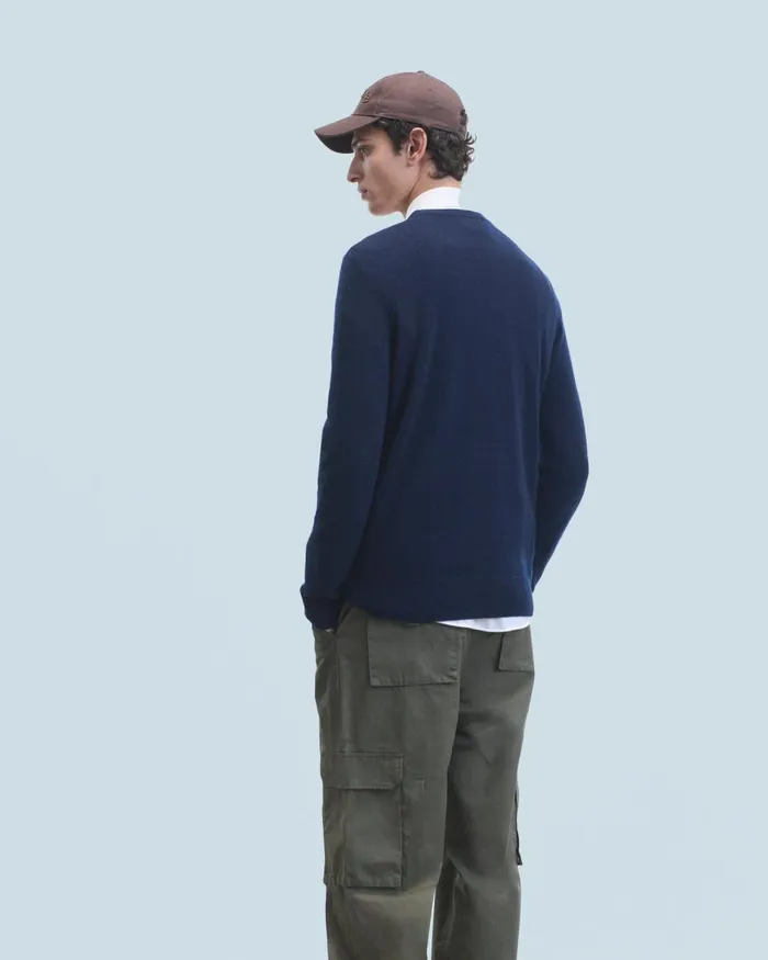 Men Cashmere Sweaters From Future Basic Crewneck Sweater Black