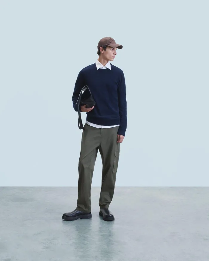 Men Cashmere Sweaters From Future Basic Crewneck Sweater Black