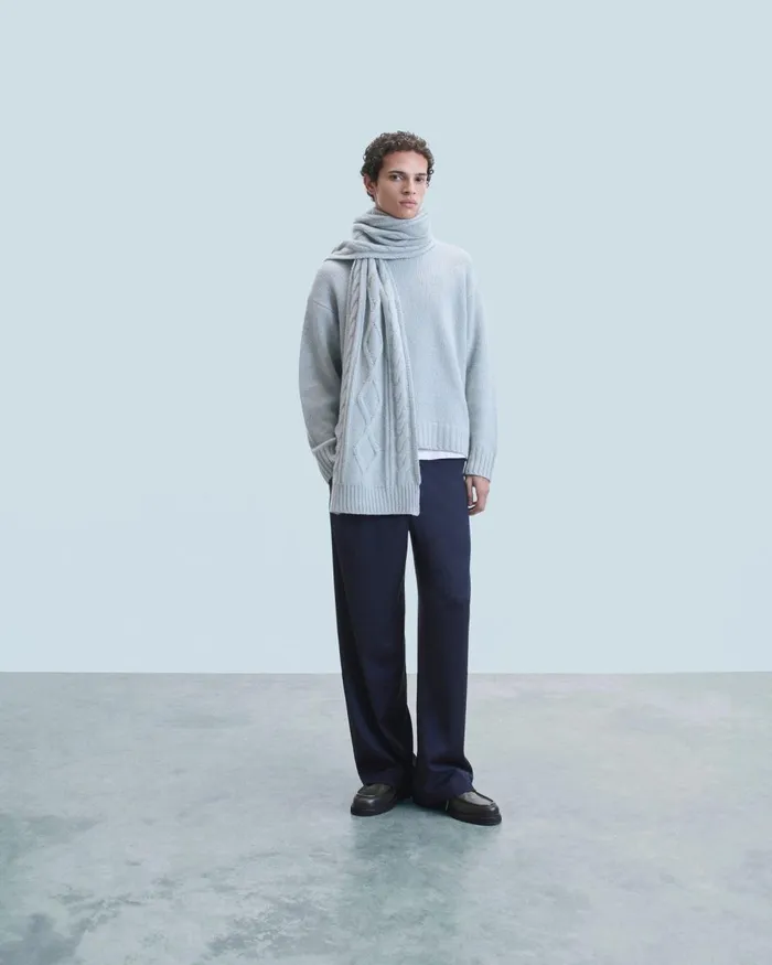 Men Cashmere Sweaters From Future Crewneck Sweater Gray Stone
