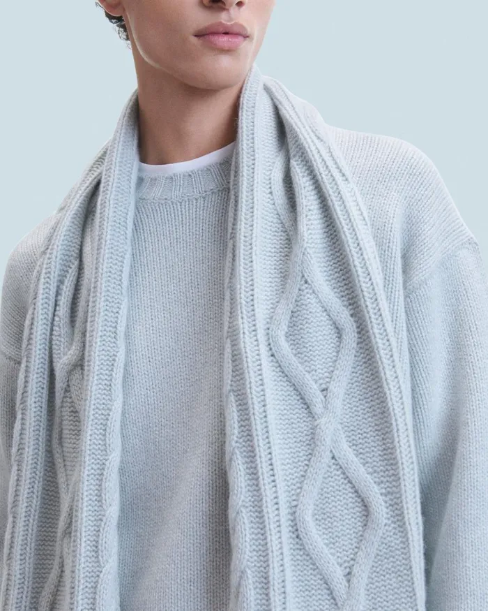 Men Cashmere Sweaters From Future Crewneck Sweater Gray Stone