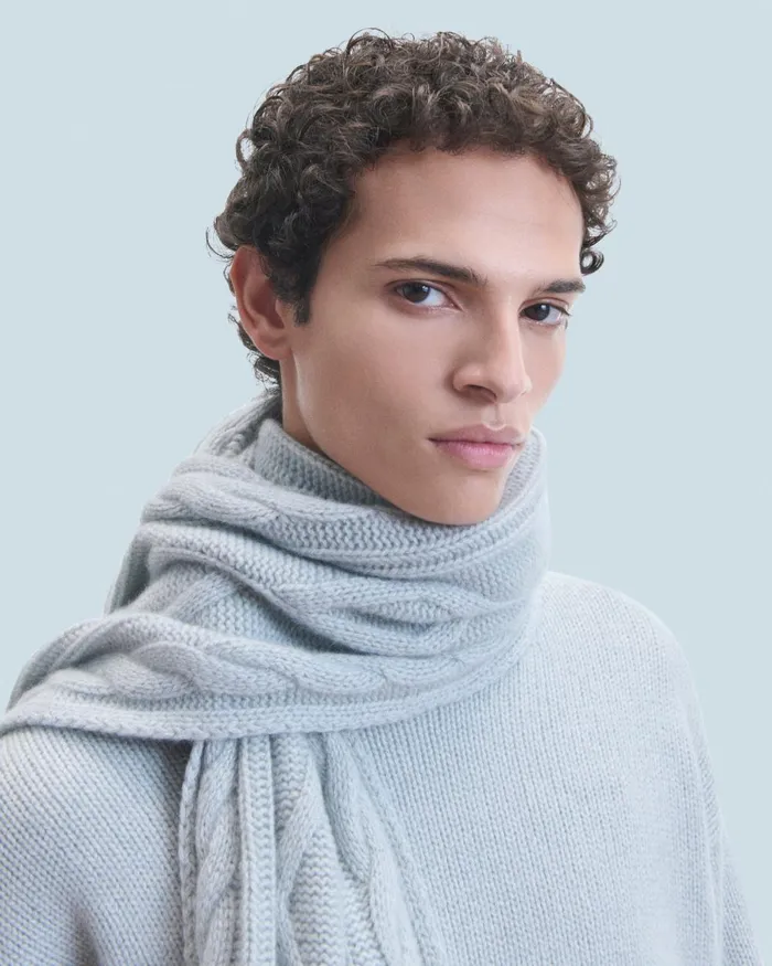 Men Cashmere Sweaters From Future Crewneck Sweater Gray Stone
