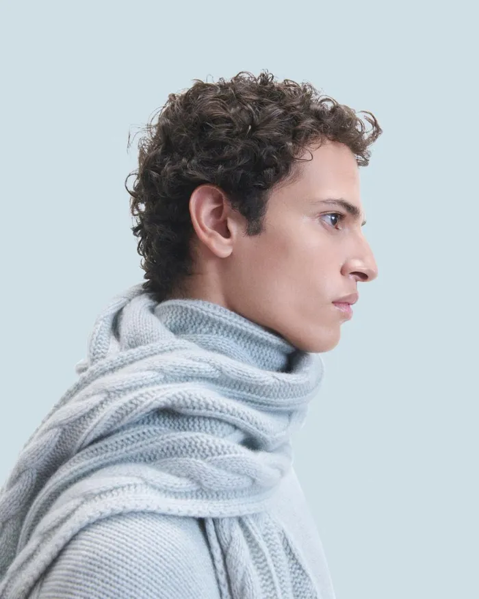 Men Cashmere Sweaters From Future Crewneck Sweater Gray Stone