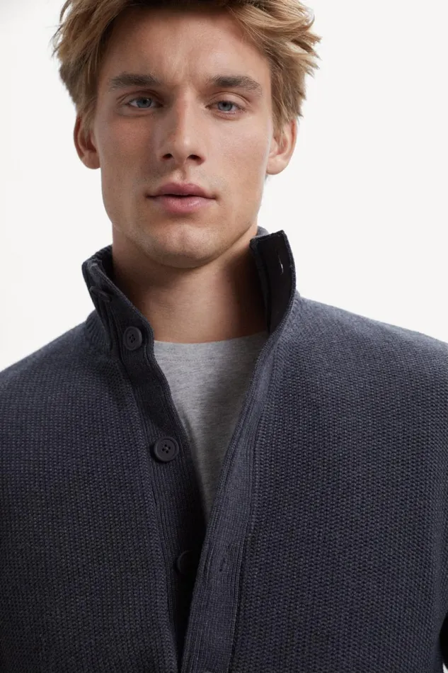 Men Caviar Troca Knitted Jumper Ecoalf Knitwear