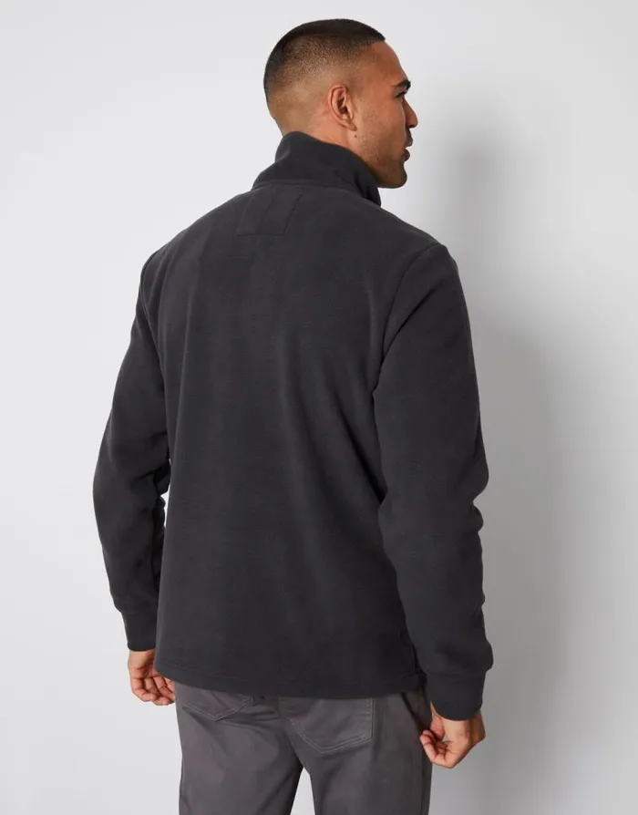 Men Charcoal Onion Quilted Quarter Zip Fleece Threadbare Sweatshirts Men Charcoal Onion Quilted Quarter Zip Fleece Threadbare Sweatshirts