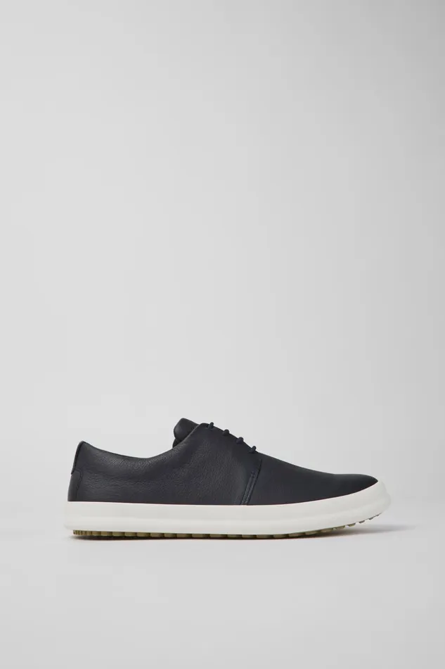 Men Chasis Blue Leather Shoes Camper Casual Shoes Men Chasis Blue Leather Shoes Camper Casual Shoes