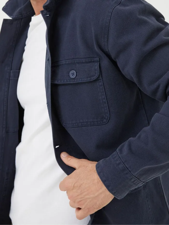 Men Coats and Jackets Fat Face Blue Worker Jacket