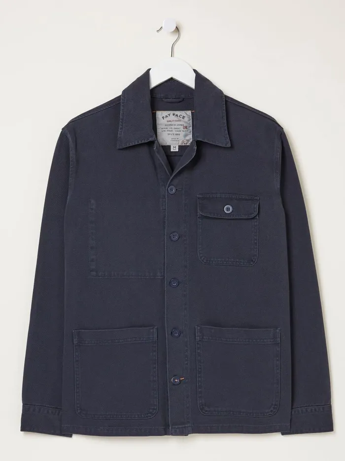 Men Coats and Jackets Fat Face Blue Worker Jacket