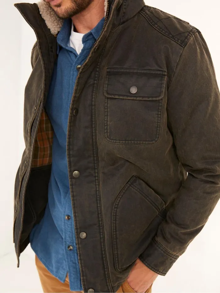 Men Coats and Jackets Fat Face Brown Jacket