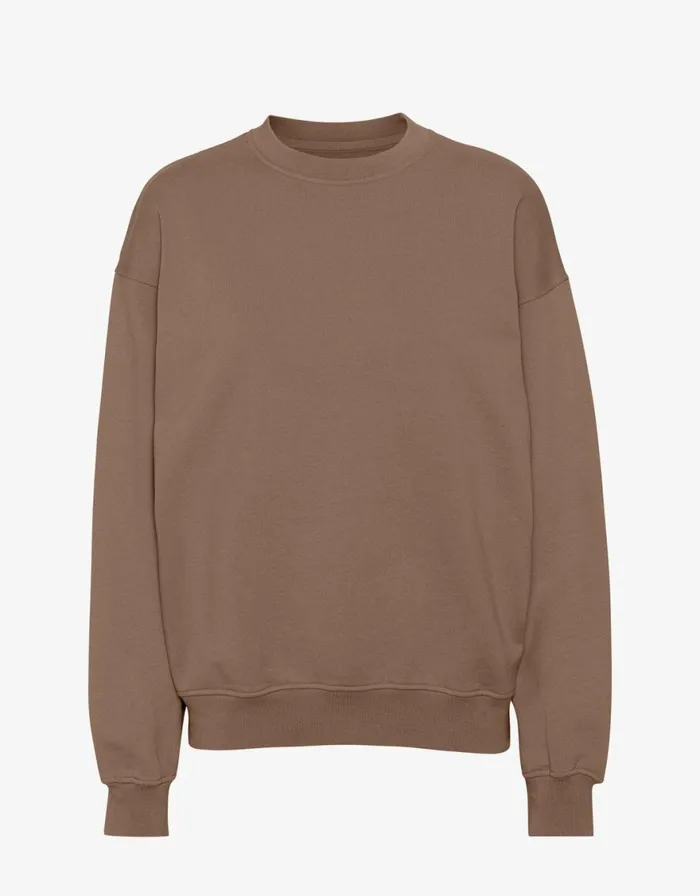 Men Crewneck Sweatshirts Colorful Standard Organic Oversized Crew Sahara Camel Men Crewneck Sweatshirts Colorful Standard Organic Oversized Crew Sahara Camel