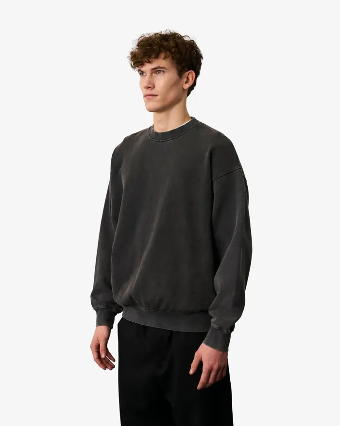 Men Crewneck Sweatshirts Colorful Standard Organic Oversized Crew Sahara Camel