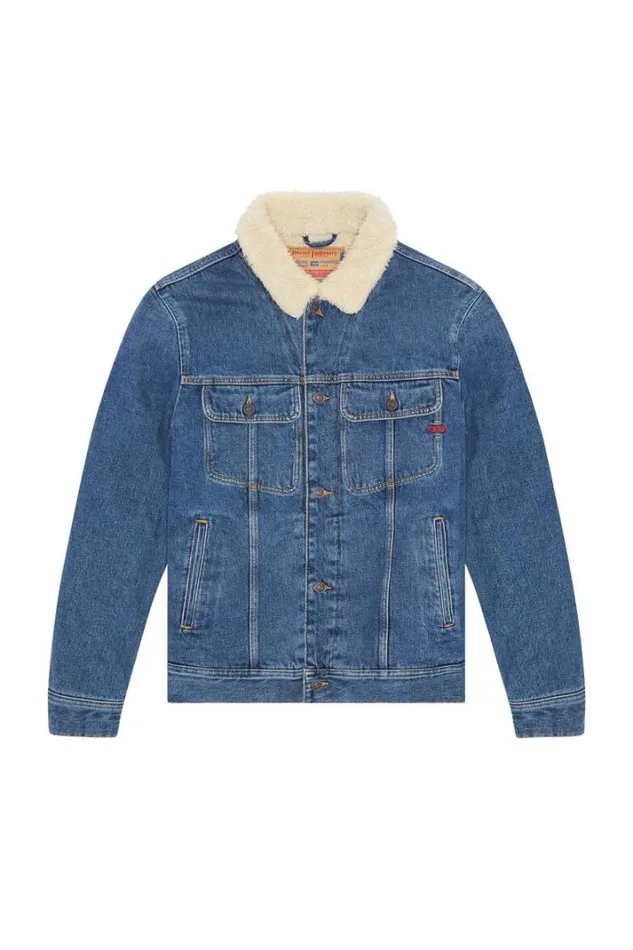 Men DBarcyT Medium Blue Diesel Outerwear And Jackets Men DBarcyT Medium Blue Diesel Outerwear And Jackets