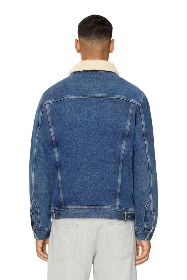 Men DBarcyT Medium Blue Diesel Outerwear And Jackets Men DBarcyT Medium Blue Diesel Outerwear And Jackets