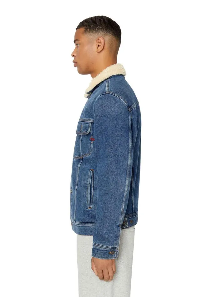 Men DBarcyT Medium Blue Diesel Outerwear And Jackets Men DBarcyT Medium Blue Diesel Outerwear And Jackets