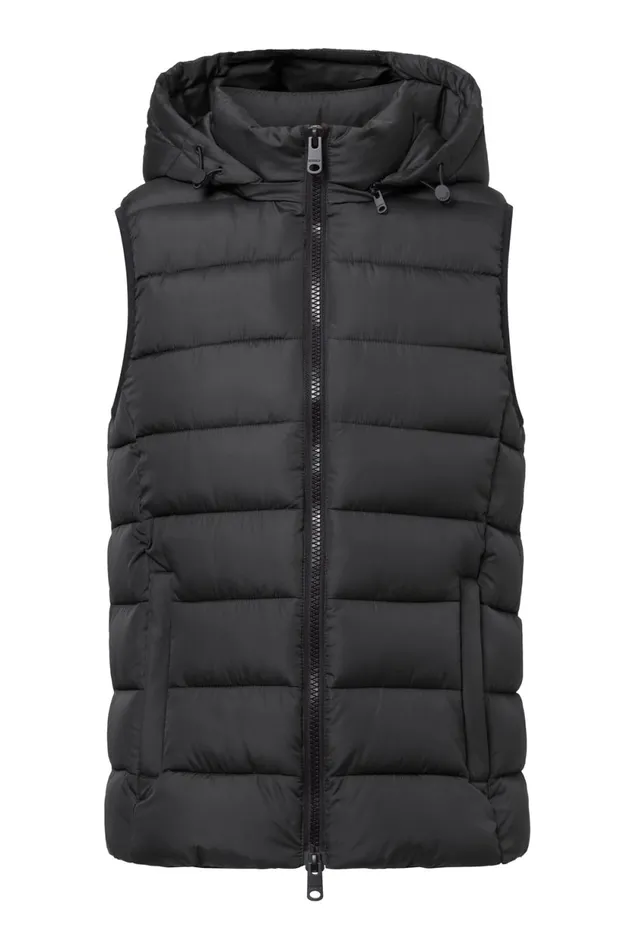 Men Dark Grey Aoraki Waistcoat Ecoalf Coats And Jackets