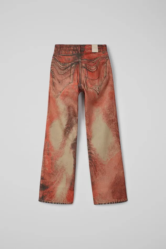 Men Denim Jeans Burnt Orange Denim Jeans Camper Denim Men Denim Jeans Burnt Orange Denim Jeans Camper Denim