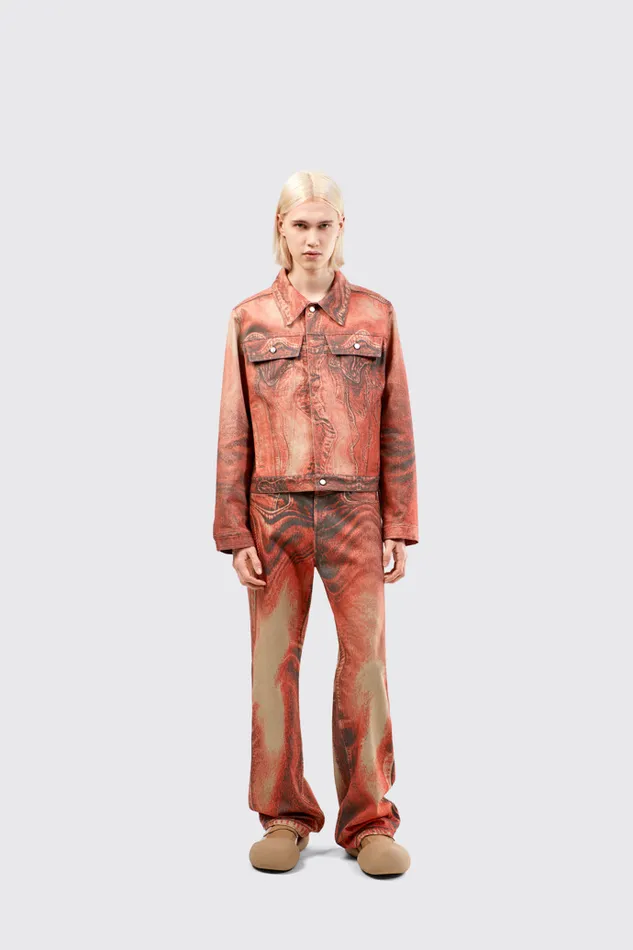 Men Denim Jeans Burnt Orange Denim Jeans Camper Denim Men Denim Jeans Burnt Orange Denim Jeans Camper Denim