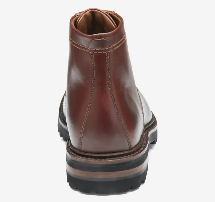 Men Dudley Lug Plain Toe Boot Mahogany Full Grain JohnstonandMurphy LaceUps Men Dudley Lug Plain Toe Boot Mahogany Full Grain JohnstonandMurphy LaceUps