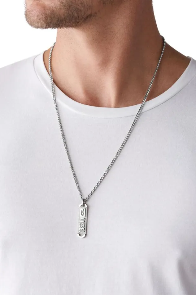 Men Dx1228 Silver Diesel Jewelry Men Dx1228 Silver Diesel Jewelry