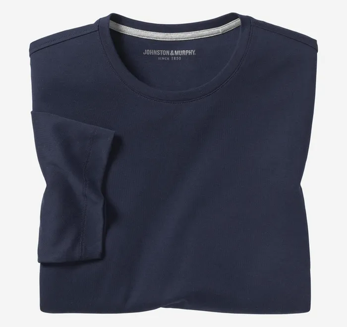 Men Essential Tee Navy JohnstonandMurphy Polos and Tees