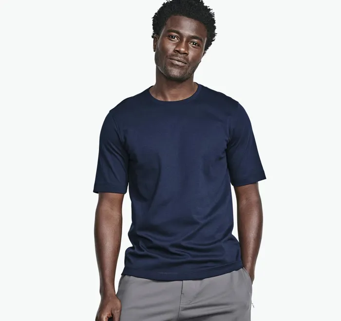 Men Essential Tee Navy JohnstonandMurphy Polos and Tees