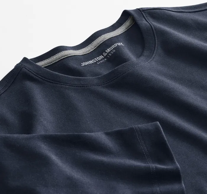 Men Essential Tee Navy JohnstonandMurphy Polos and Tees